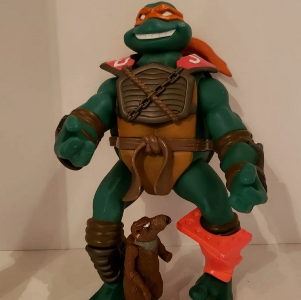 🔥Vintage Huge Jumbo GIANT TMNT Ninja Turtle Michelangelo Rare HTF 2004